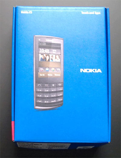 Caja Nokia X3 Touch and Type parte delantera